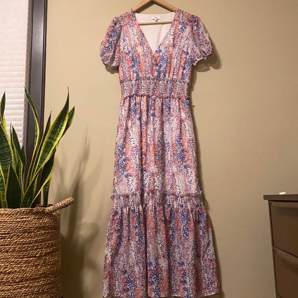 NSR Ruby tiered puff sleeve dress - Picture 3 of 8